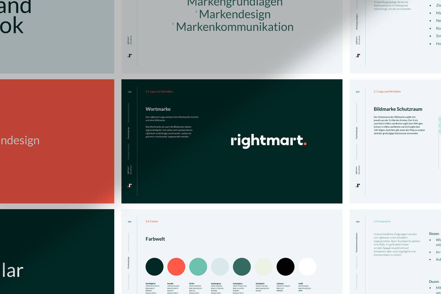 rightmart Brand Design Übersicht aus dem Brandbook