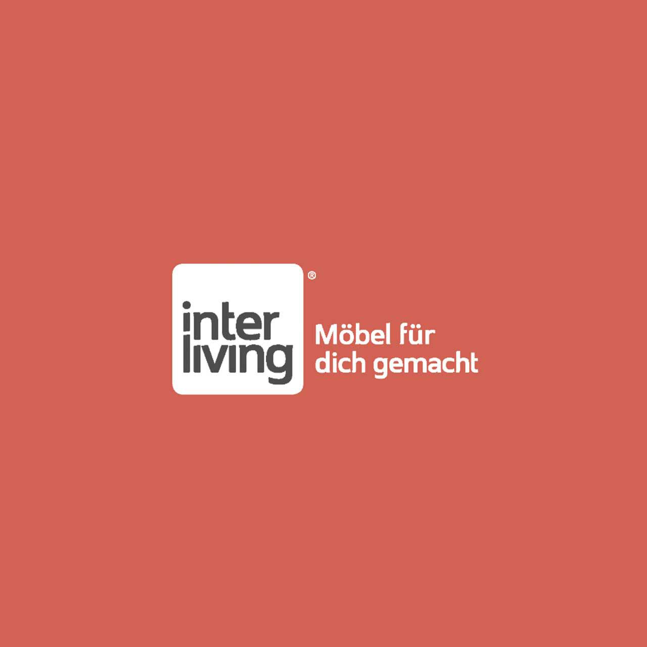 Logo von Interliving auf rotem Hintergrund